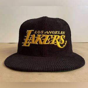 LA Lakers x Proper x New Era 9FIFTY Corduroy Black UV Retro Snapback Cap